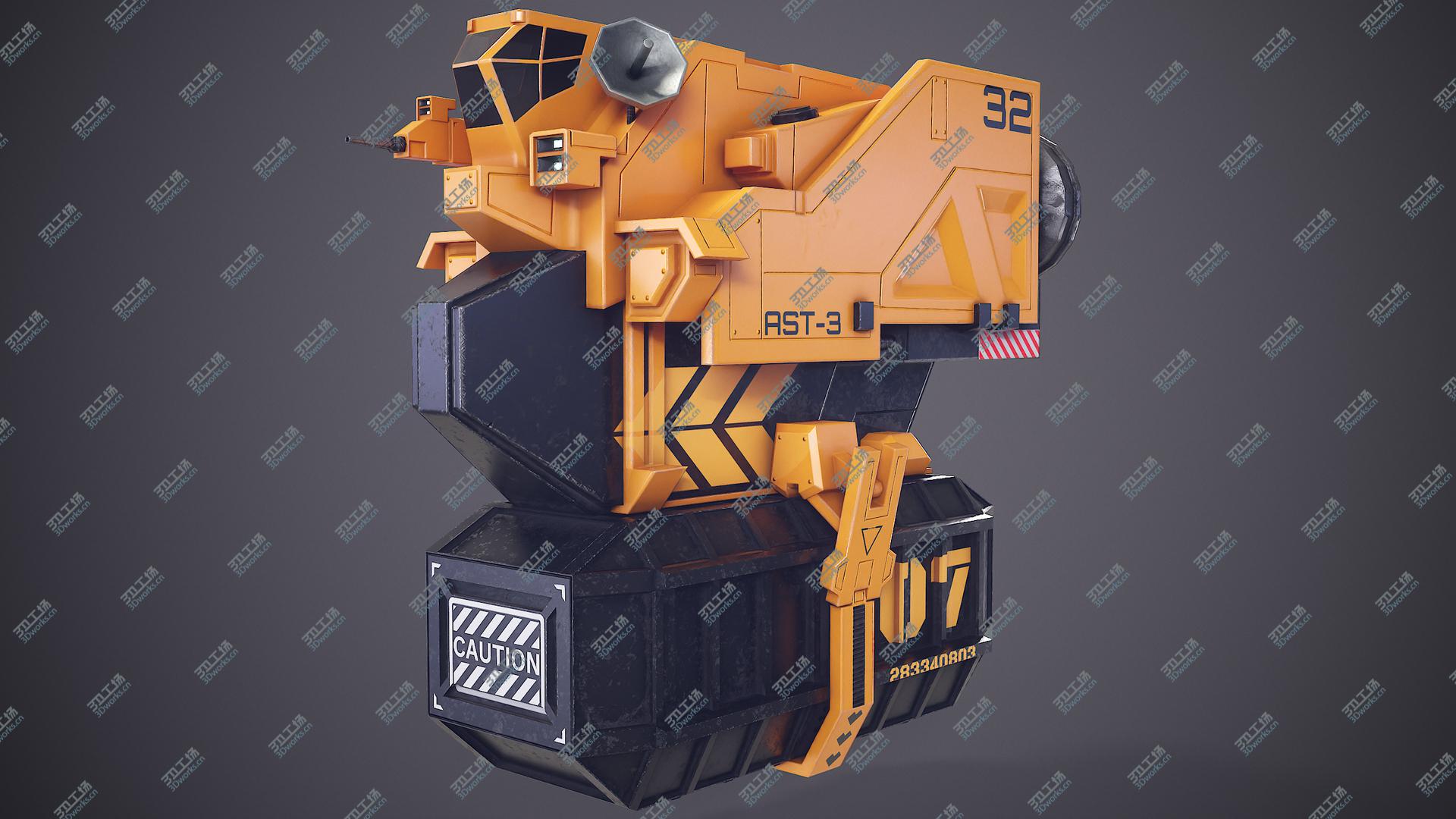 images/goods_img/202105073/Sci-Fi Cargo Loader Spaceship 3D model/1.jpg